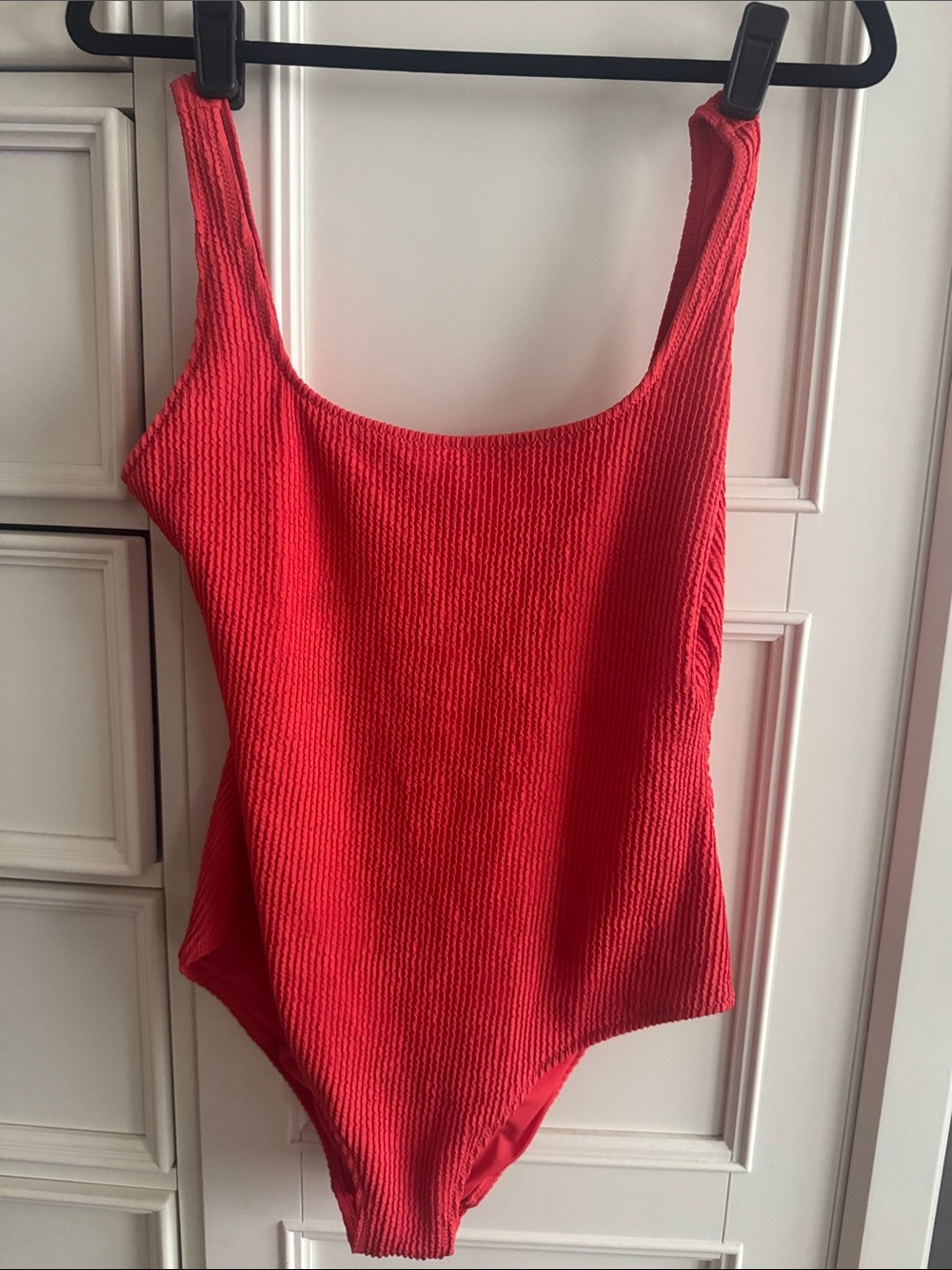 aerie Red Ribbed One-Piece Swimsuit
